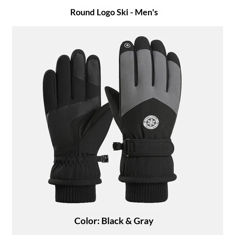 Winter Waterproof Ski Gloves | Touch Screen Warm Outdoor Gloves