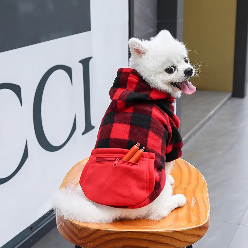 Reversible Dog Winter Coat | Plaid Vest for All Sizes