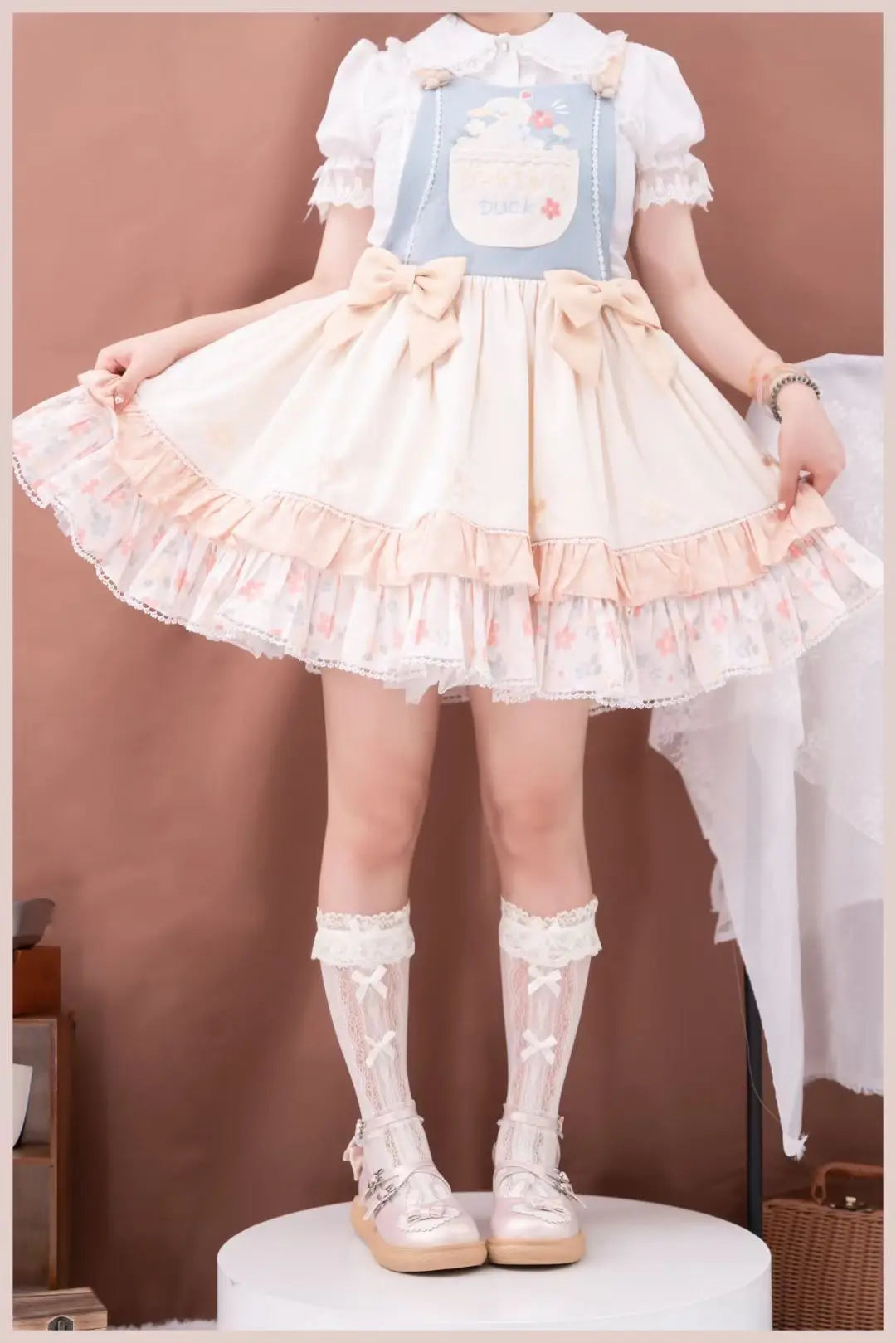 High Knee Lace Dress Socks | Elegant Cosplay & Fashion Accessories