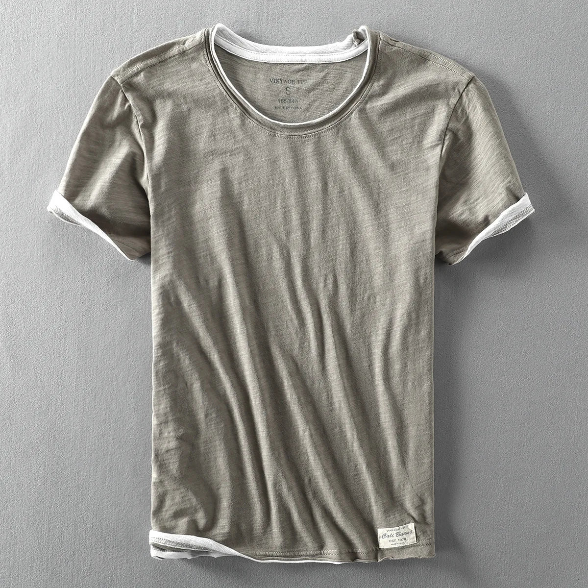 Summer Men's Bamboo Cotton Short Sleeve T-Shirt | Casual Comfort
