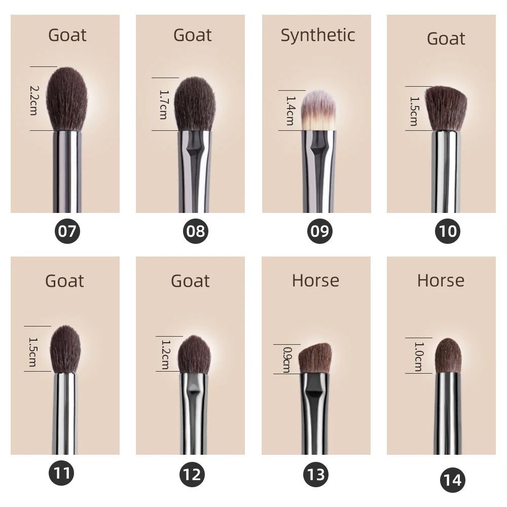 Natural Goat Hair Eyeshadow Brush | Flawless Makeup Application