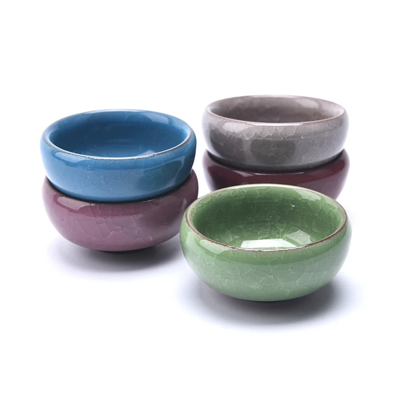 Cute Ice-Crack Glaze Flower Ceramic Succulent Planter Mini Pot