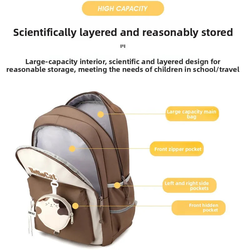 Ultra-Light Waterproof Unisex School Bag for Students | 20-36L