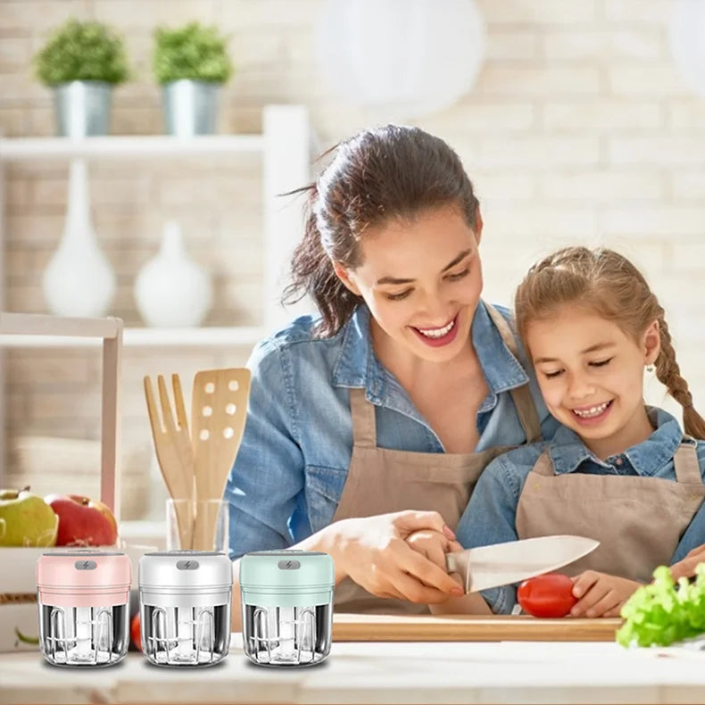 Mini Electric Meat Grinder & Garlic Crusher | Kitchen Essential
