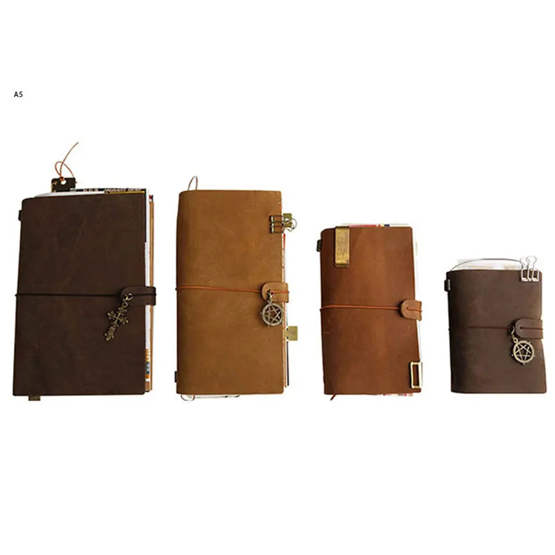 Handmade Retro Leather Cover Notebook | Travel Journal Diary