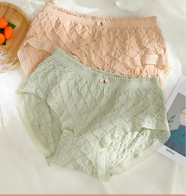 Plus Size Women's Lace Briefs | Summer Antibacterial Panties