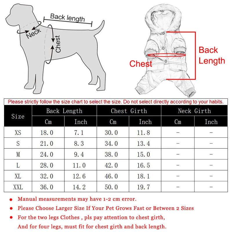 Warm Hooded Coat for Small Dogs | Stylish Winter Pet Jacket