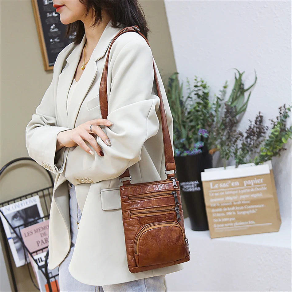 Bolso Bandolera con Múltiples Bolsillos para Mujer | Moderno y Versátil