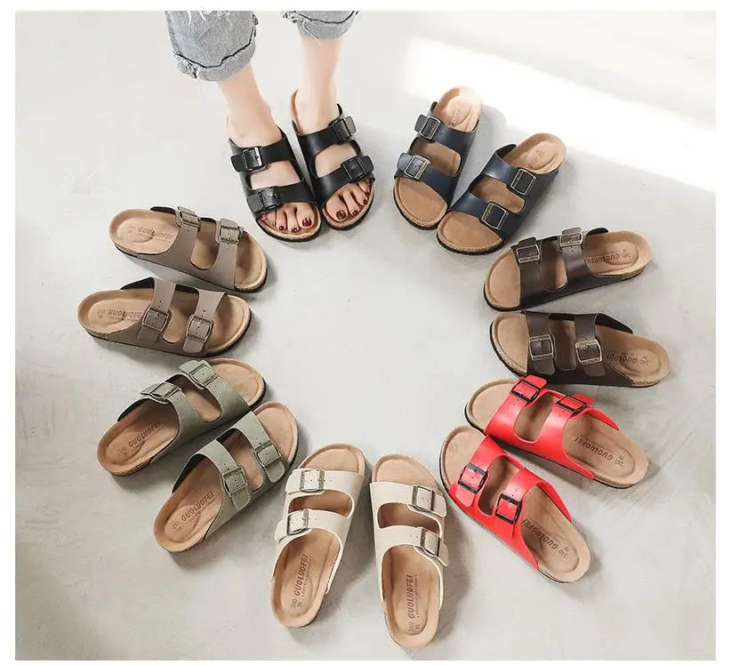 Summer Women's Casual Cork Slippers | Stylish Outdoor Slides