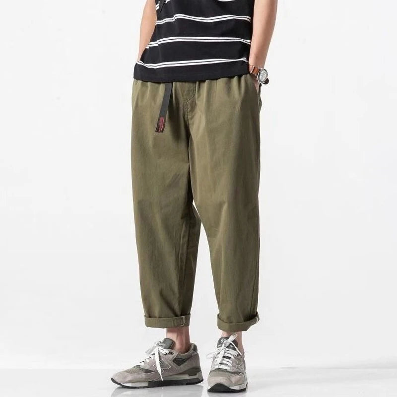 Men's Casual Summer Pants | Trendy Ankle-Length Cargo Trousers