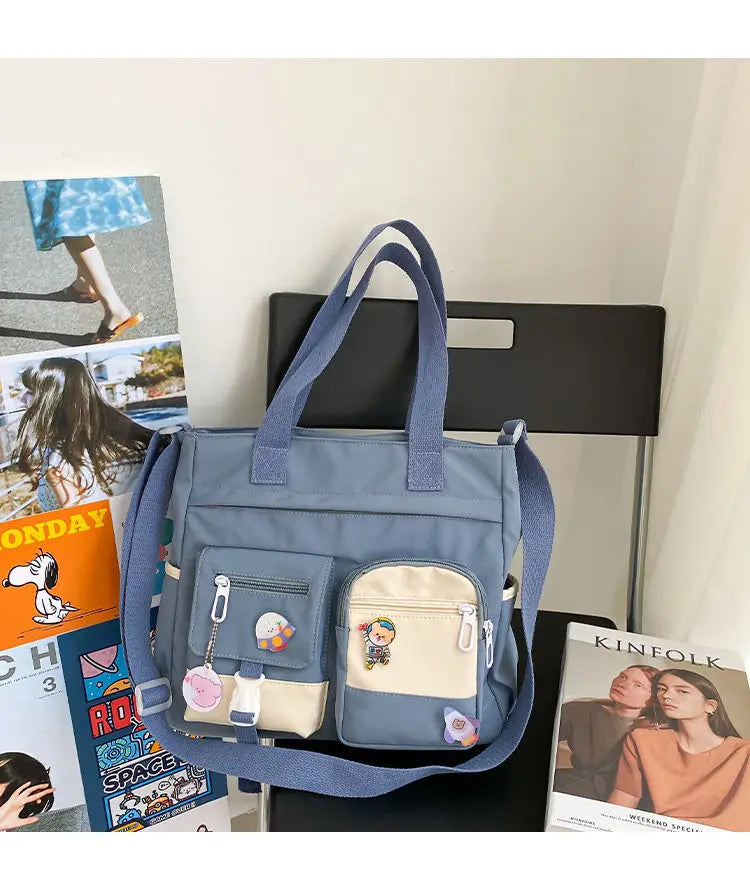 Versatile Nylon Waterproof Women's Shoulder Bag | Stylish Crossbody Satchel