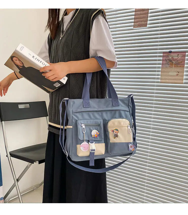 Versatile Nylon Waterproof Women's Shoulder Bag | Stylish Crossbody Satchel