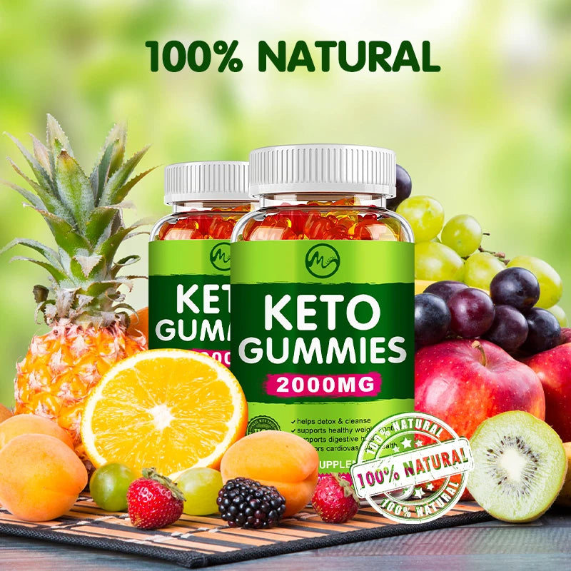 60 Count Keto Gummies for Fat Management | Green Apple Flavor
