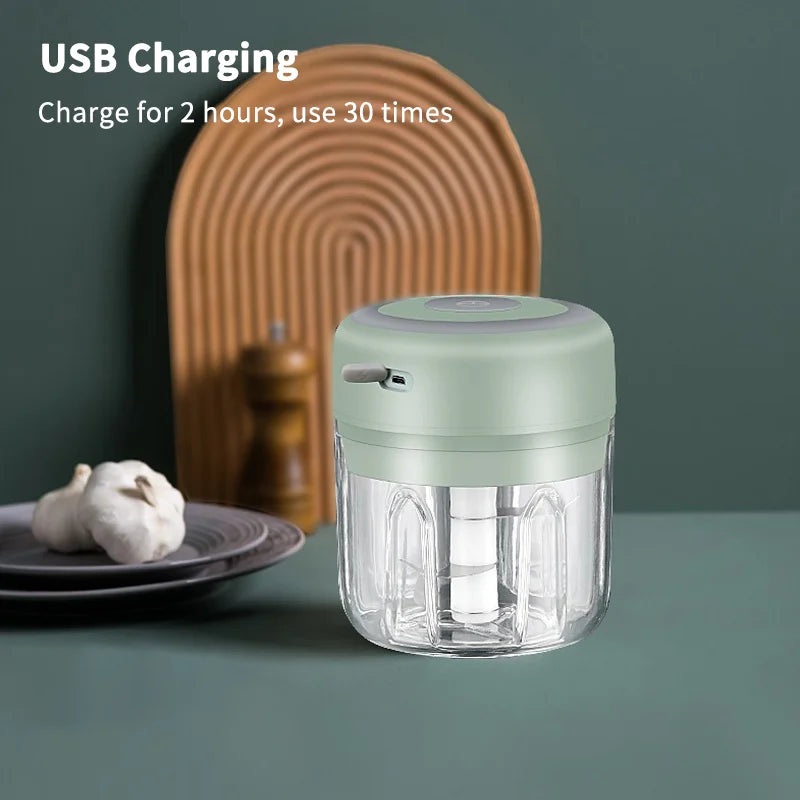 Mini Electric Meat Grinder & Garlic Crusher | Kitchen Essential