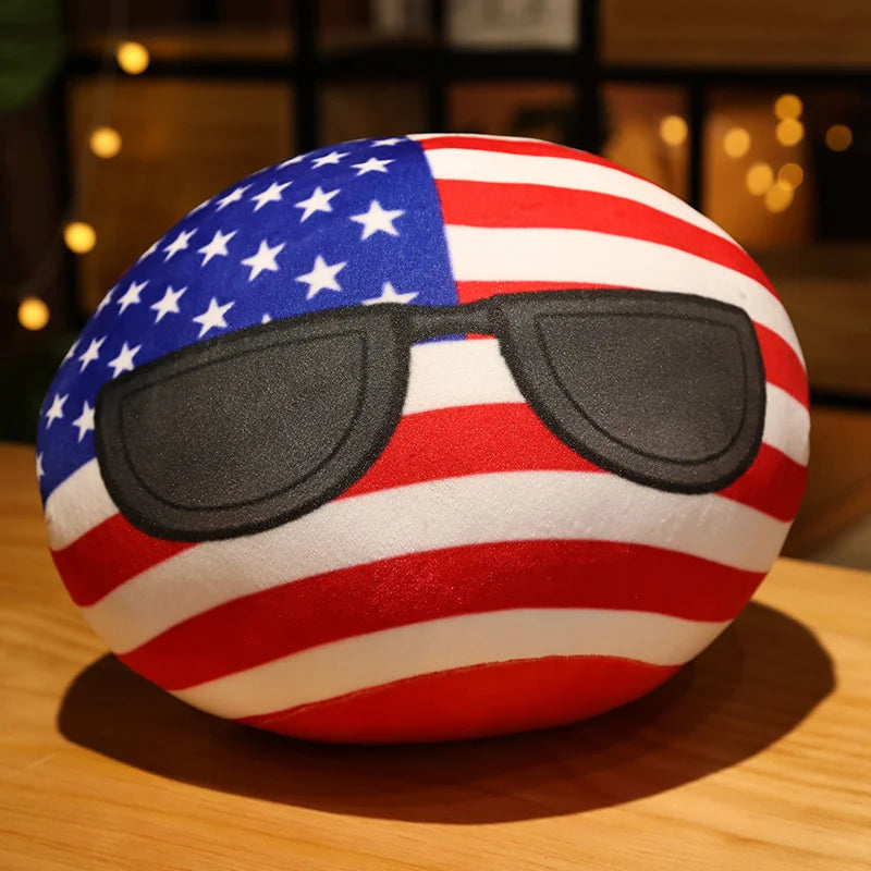 Country Ball Plushies - Fun Stuffed Dolls for All Ages