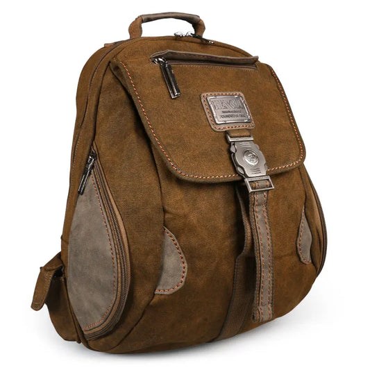 Mochila de lona vintage | Elegante mochila para escuela y viajes