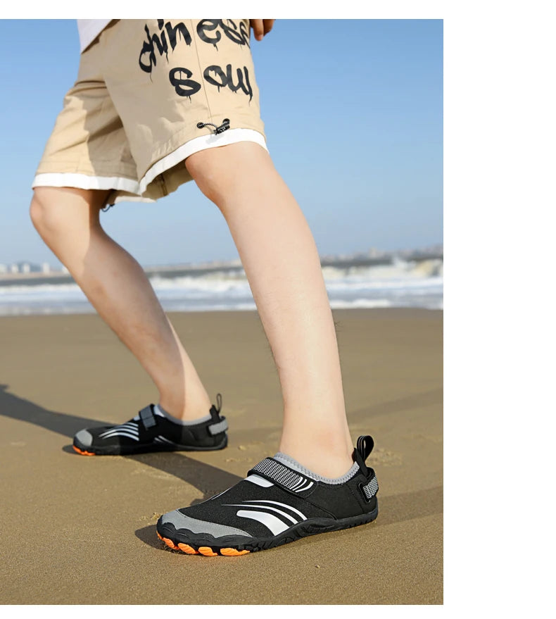 Unisex Swimming Water Shoes Men Barefoot Outdoor Beach Sandals Upstream Aqua Shoes Plus Size Nonslip River Sea Diving Sneakers