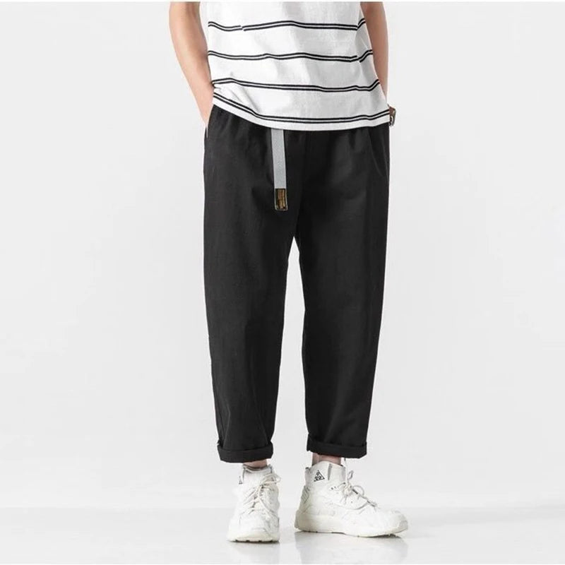 Men's Casual Summer Pants | Trendy Ankle-Length Cargo Trousers