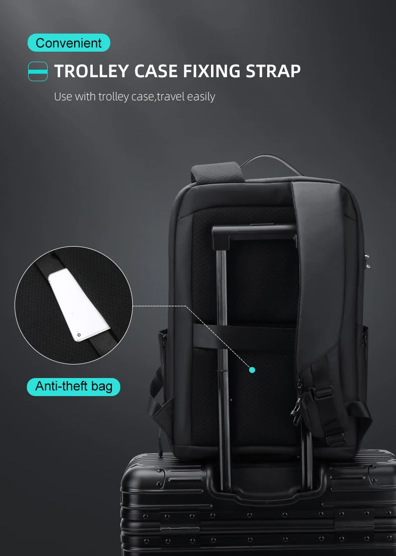 Waterproof Anti-Theft Men's Backpack for School & Travel