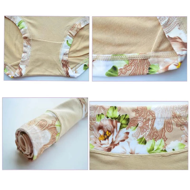 Plus Size Floral Briefs | Comfortable Women's Underwear