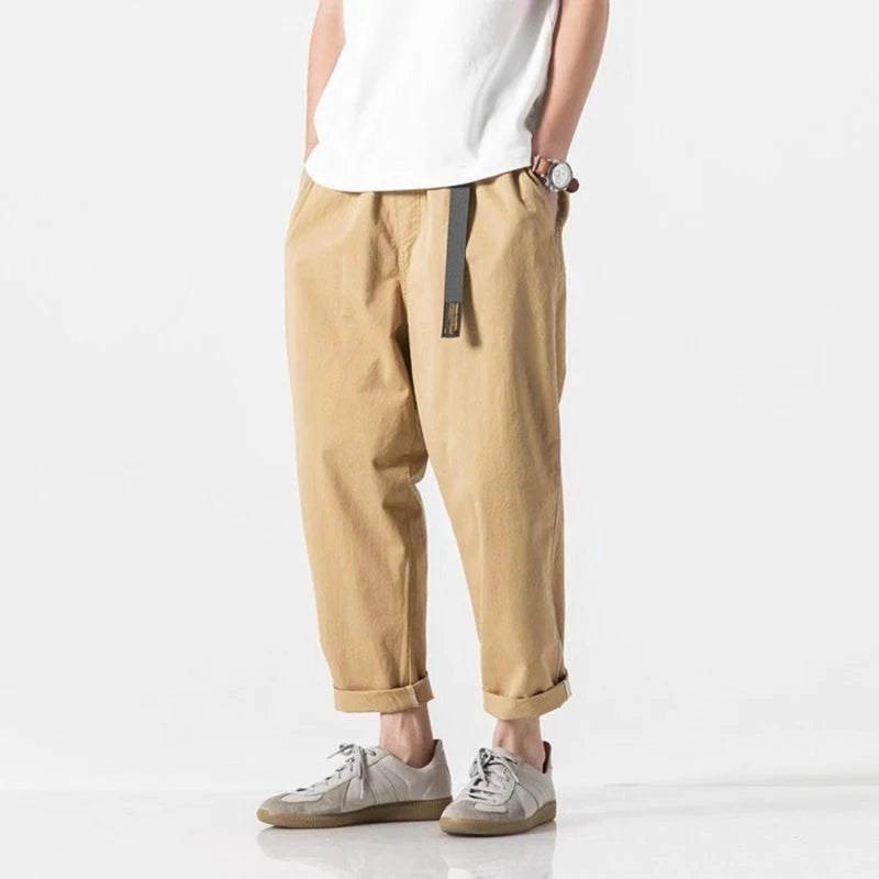 Men's Casual Summer Pants | Trendy Ankle-Length Cargo Trousers