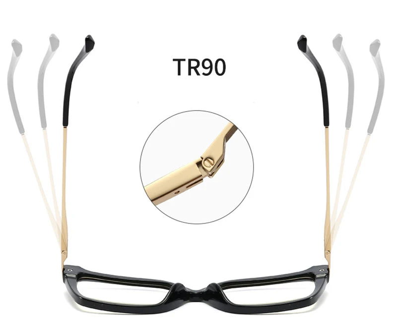 Stylish Retro Square Glasses Frame | Anti-Blue Light Protection