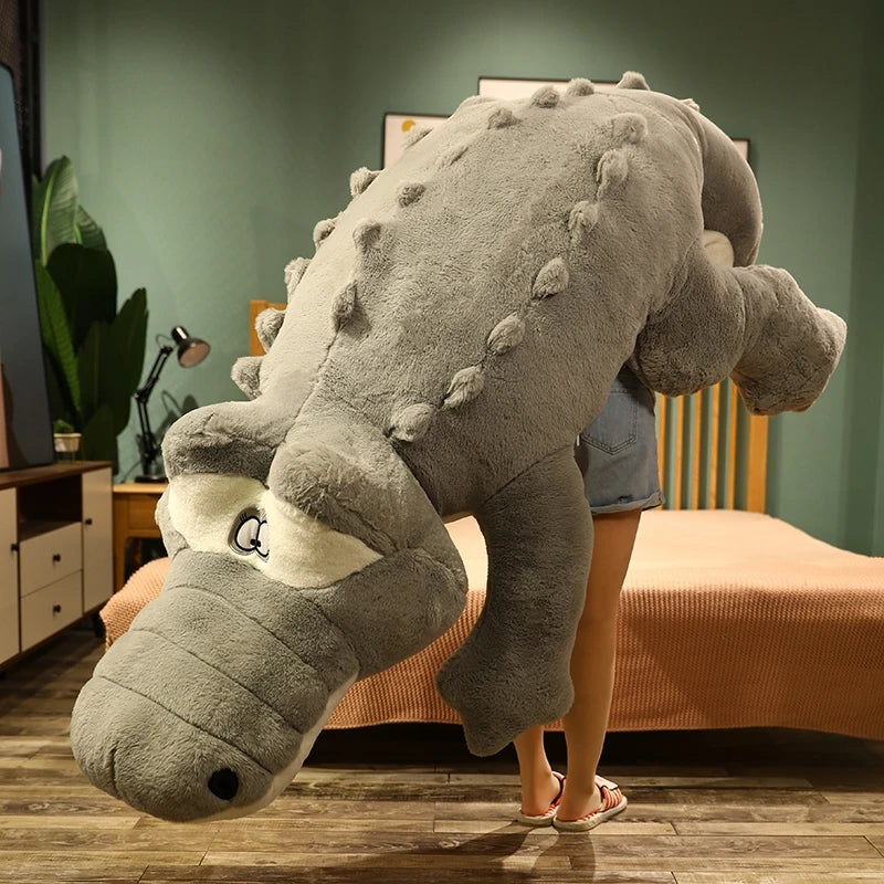 Lifelike Alligator Plush Toys | Soft Crocodile Filled Cushions