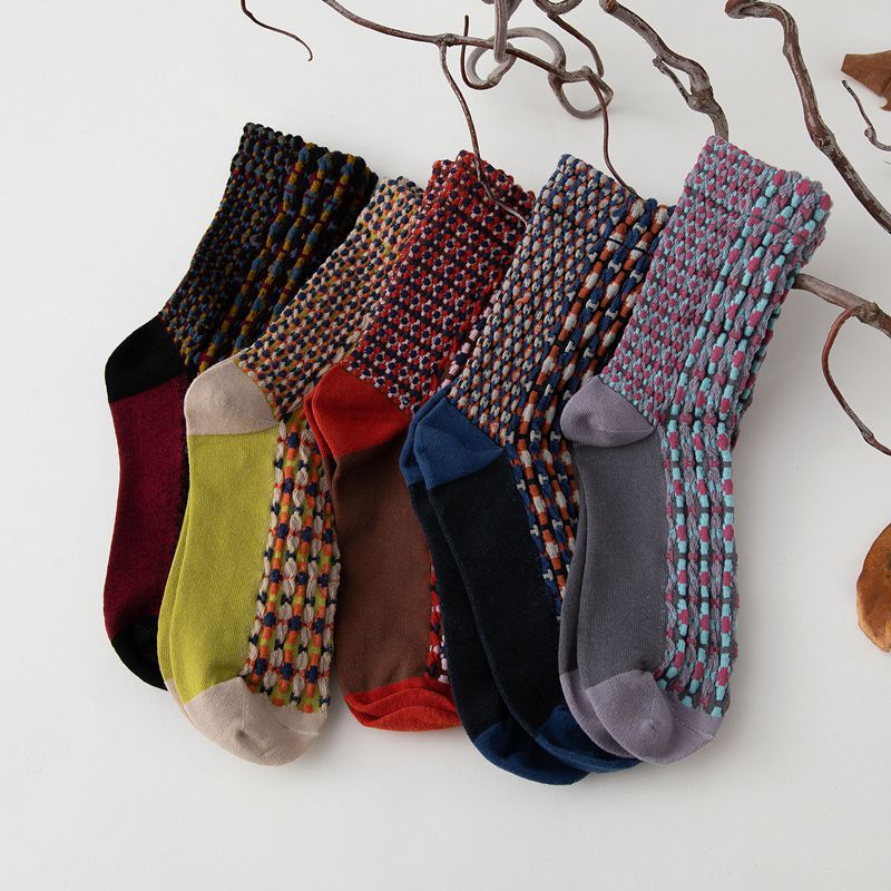 Autumn Winter Cotton Kawaii Socks for Women | Cute Retro Designs