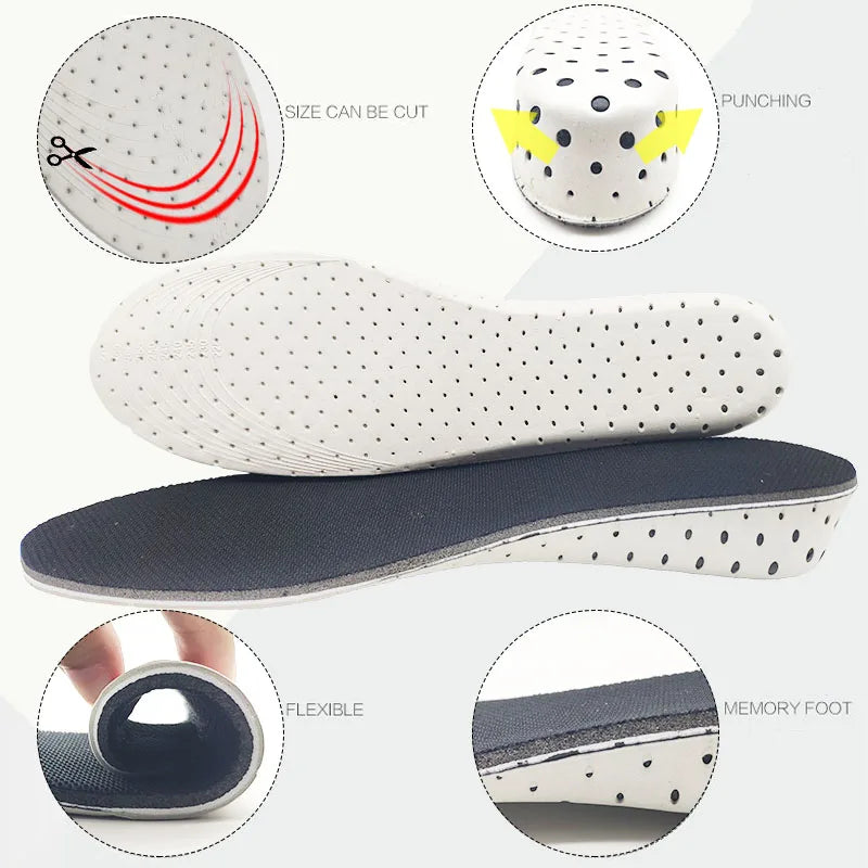 Height Increase Insoles | Breathable Memory Foam Shoe Lifts