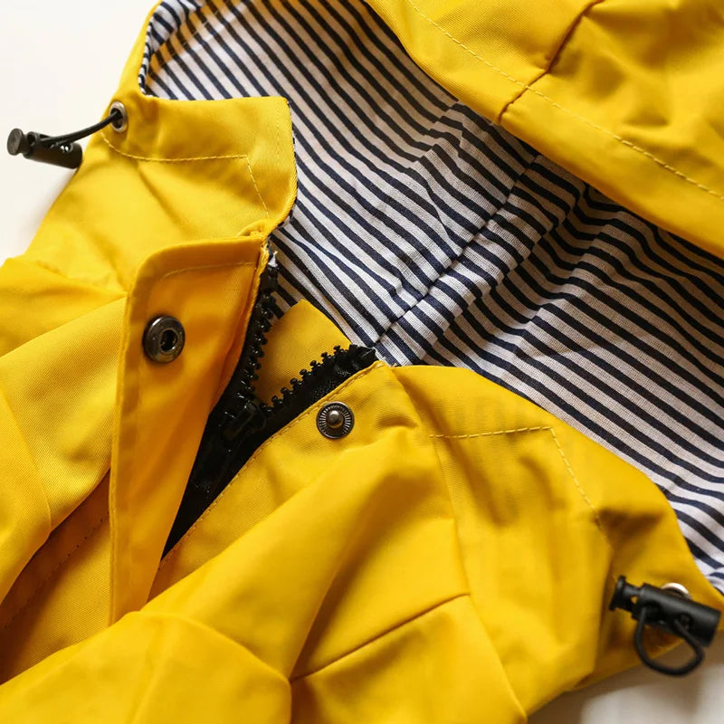 Stylish Waterproof Pet Rain Coat for Medium to Large Dogs
