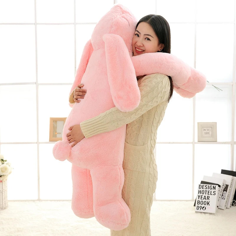Giant Cute Cartoon Bunny Plush Toy | Soft Stuffed Rabbit Pillow