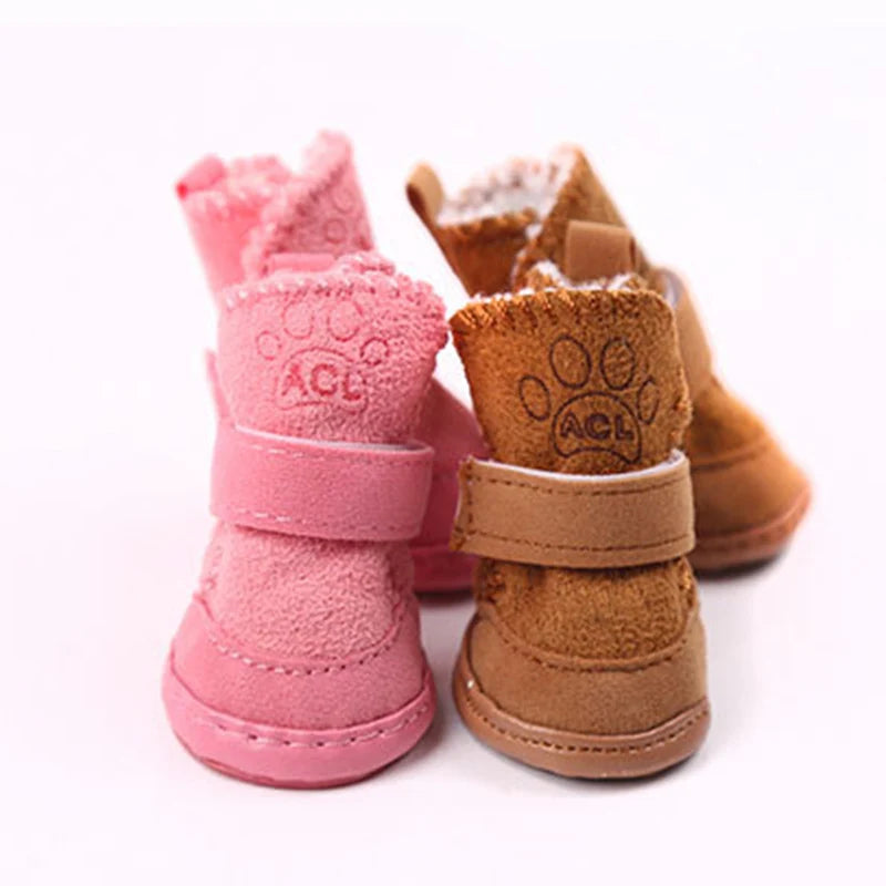 Warm Winter Pet Shoes for Small Dogs | Cozy Non-Slip Boots