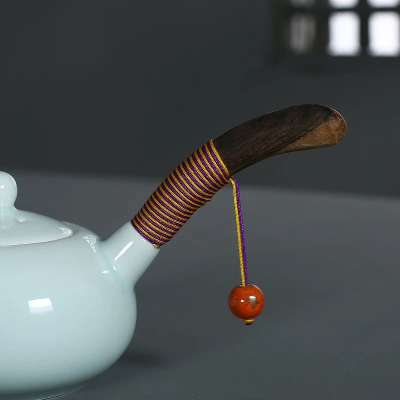 Tetera de celadón hecha a mano | Juego de té tradicional para entusiastas