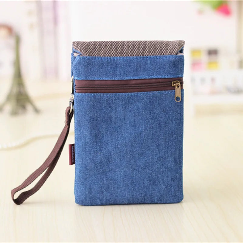 Stylish Denim Messenger Bag for Men and Women | Versatile Shoulder Clutch