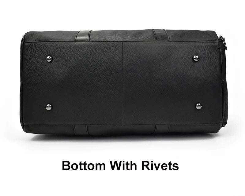 Luxury Genuine Leather Travel Bag for Men & Women | Versatile Duffle