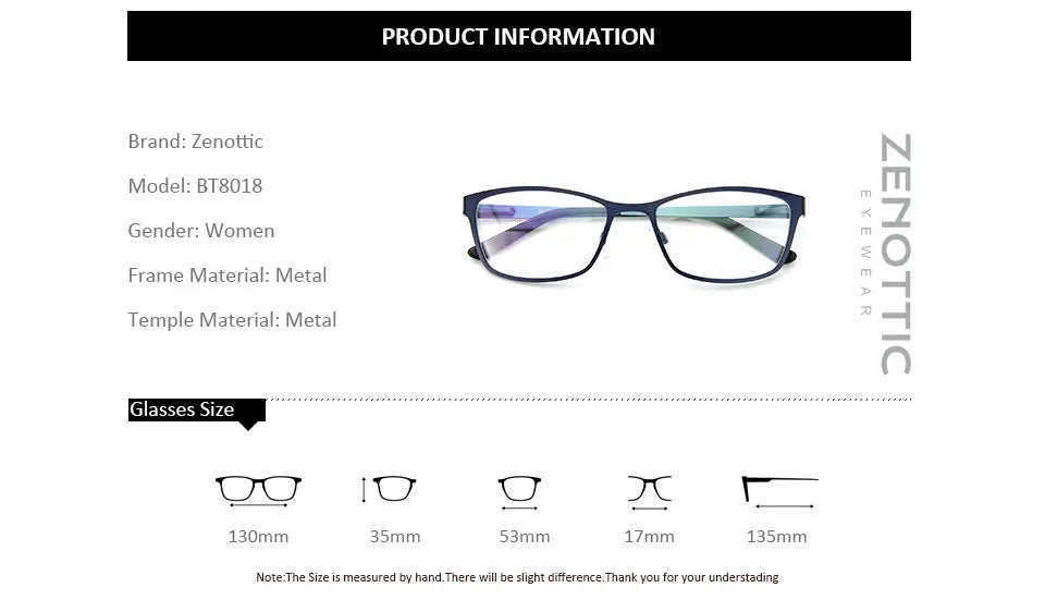 Stylish Women’s Rectangle Prescription Glasses | Anti-Blue Light Eyewear