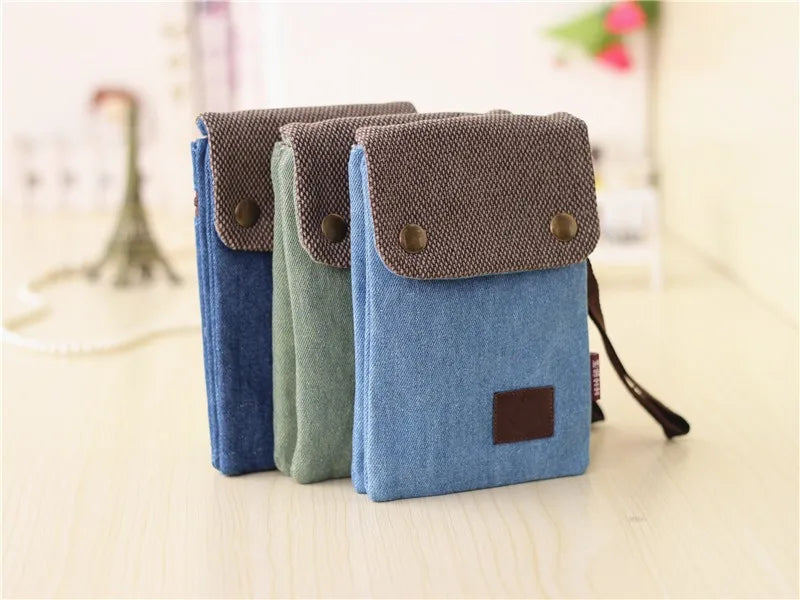 Stylish Denim Messenger Bag for Men and Women | Versatile Shoulder Clutch
