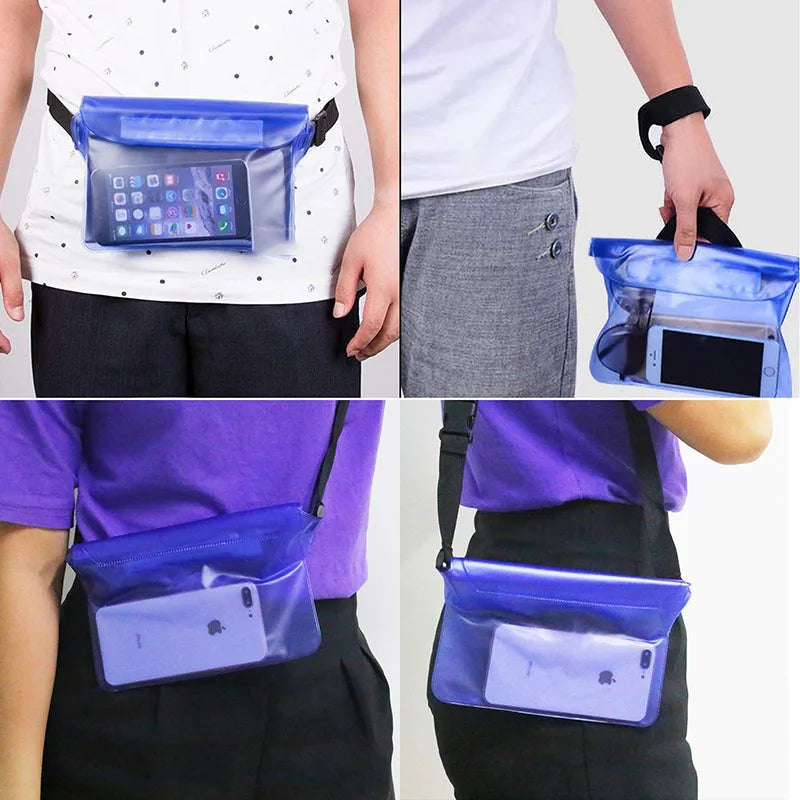 Adjustable Waterproof Dry Bag Pouch for Phones and Valuables