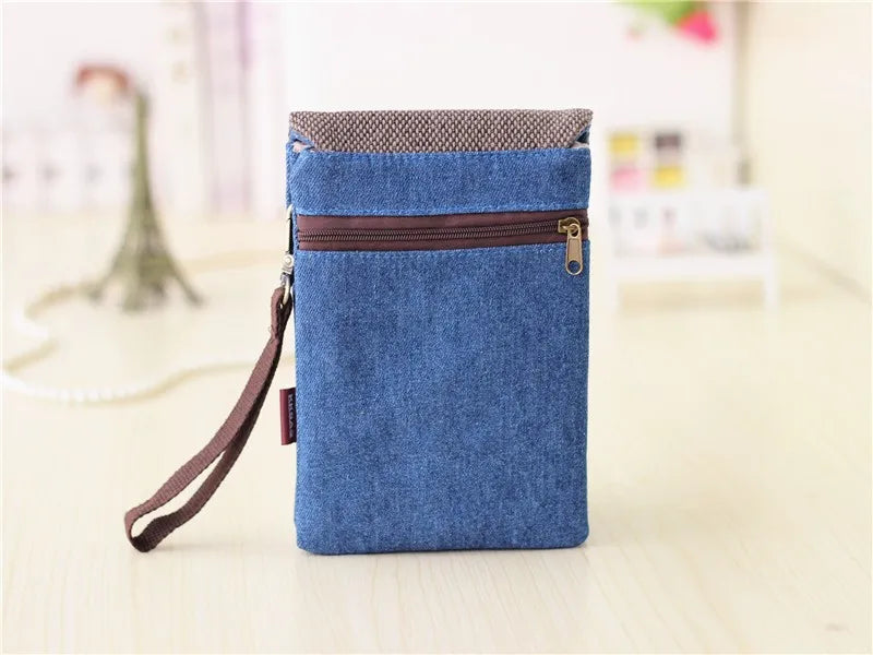 Stylish Denim Messenger Bag for Men and Women | Versatile Shoulder Clutch