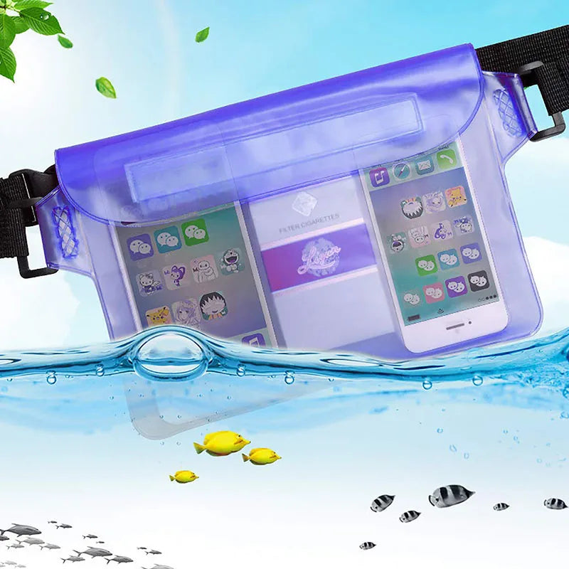 Adjustable Waterproof Dry Bag Pouch for Phones and Valuables