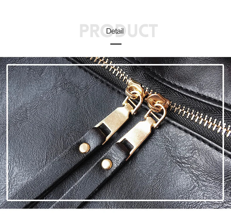 Stylish PU Leather Large Backpack | Women's Vintage Travel Rucksack