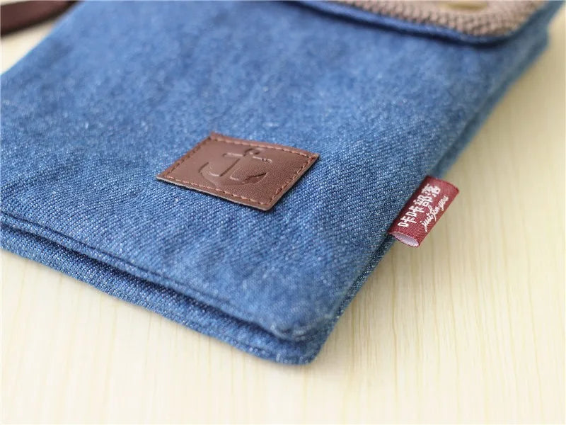 Stylish Denim Messenger Bag for Men and Women | Versatile Shoulder Clutch