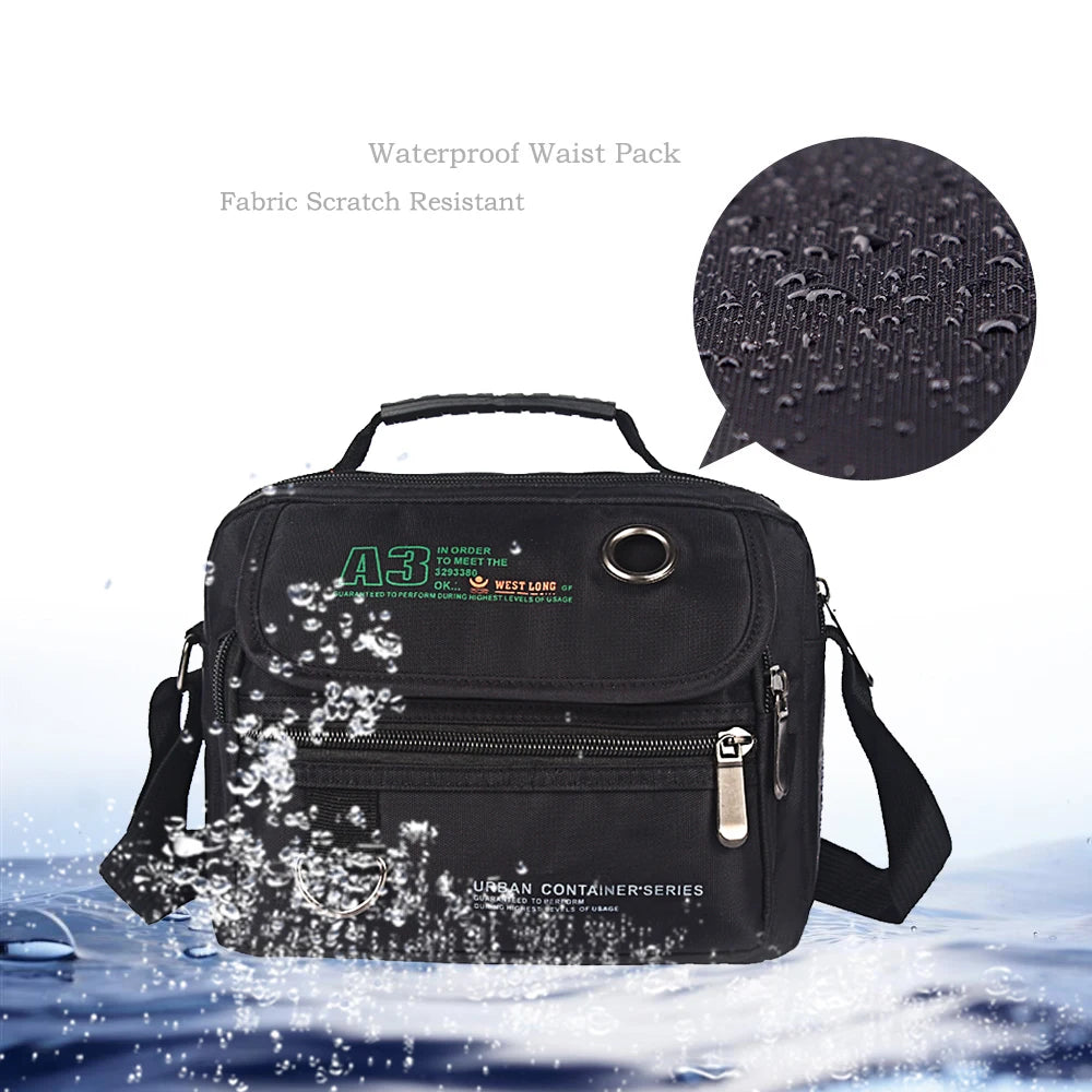 Men's Multifunction Casual Messenger Bags | Waterproof Shoulder Bag