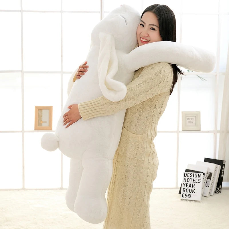 Giant Cute Cartoon Bunny Plush Toy | Soft Stuffed Rabbit Pillow