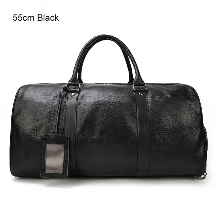 Luxury Genuine Leather Travel Bag for Men & Women | Versatile Duffle