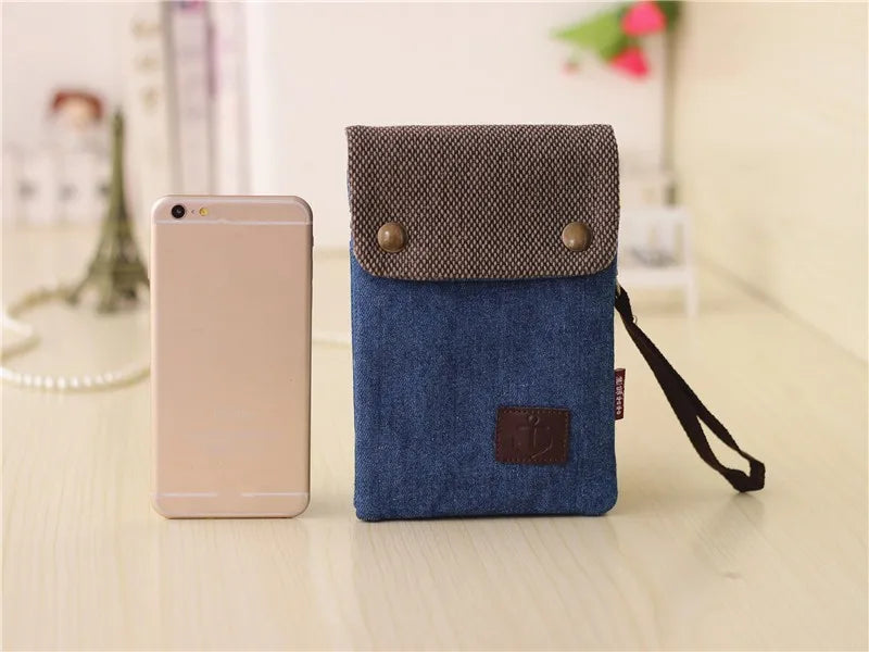 Stylish Denim Messenger Bag for Men and Women | Versatile Shoulder Clutch