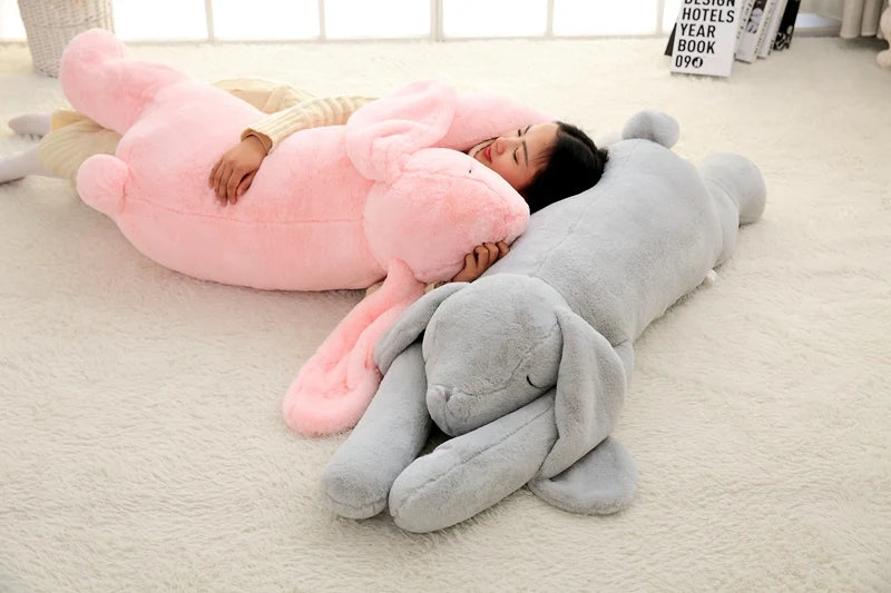 Giant Cute Cartoon Bunny Plush Toy | Soft Stuffed Rabbit Pillow