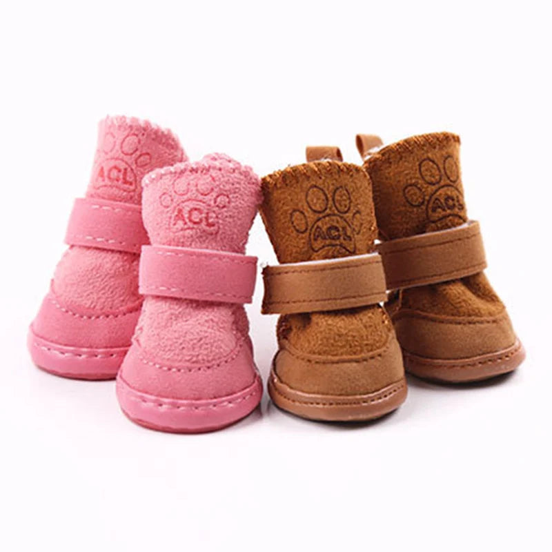 Warm Winter Pet Shoes for Small Dogs | Cozy Non-Slip Boots