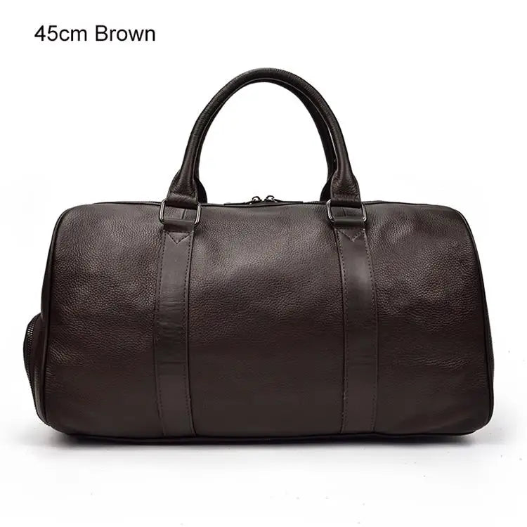 Luxury Genuine Leather Travel Bag for Men & Women | Versatile Duffle