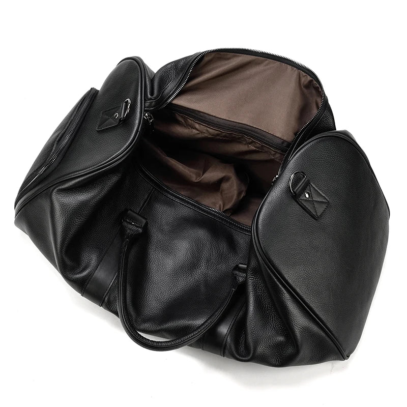 Luxury Genuine Leather Travel Bag for Men & Women | Versatile Duffle
